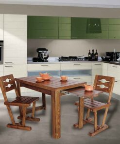 ست ناهار خوری چوبی 4 نفره شیک