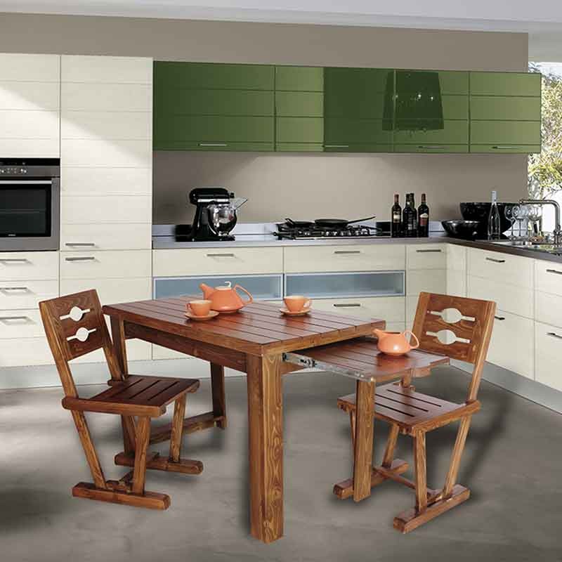 ست ناهار خوری چوبی 4 نفره شیک