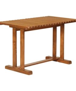 سرویس چوبی ناهار خوری چهار نفره مدل نیمکت پشتی دار