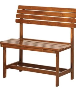 سرویس چوبی ناهار خوری چهار نفره مدل نیمکت پشتی دار