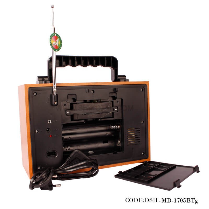 رادیو طرح قدیم چوبی مدل 1705BTg