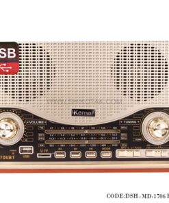 رادیو طرح کلاسیک فلش خور مدل 1706BT