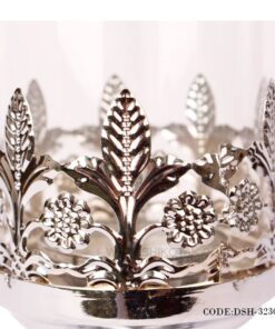 جاشمعی سیلور بلند مدل گل دار