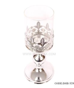 جاشمعی سیلور بلند مدل گل دار