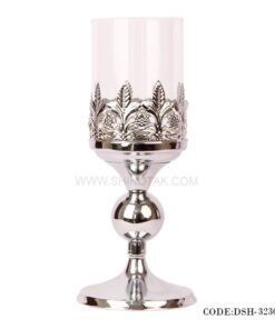 جاشمعی سیلور بلند مدل گل دار