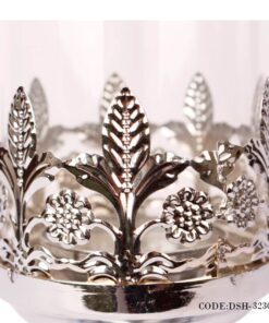 جاشمعی سیلور کوتاه مدل گل دار