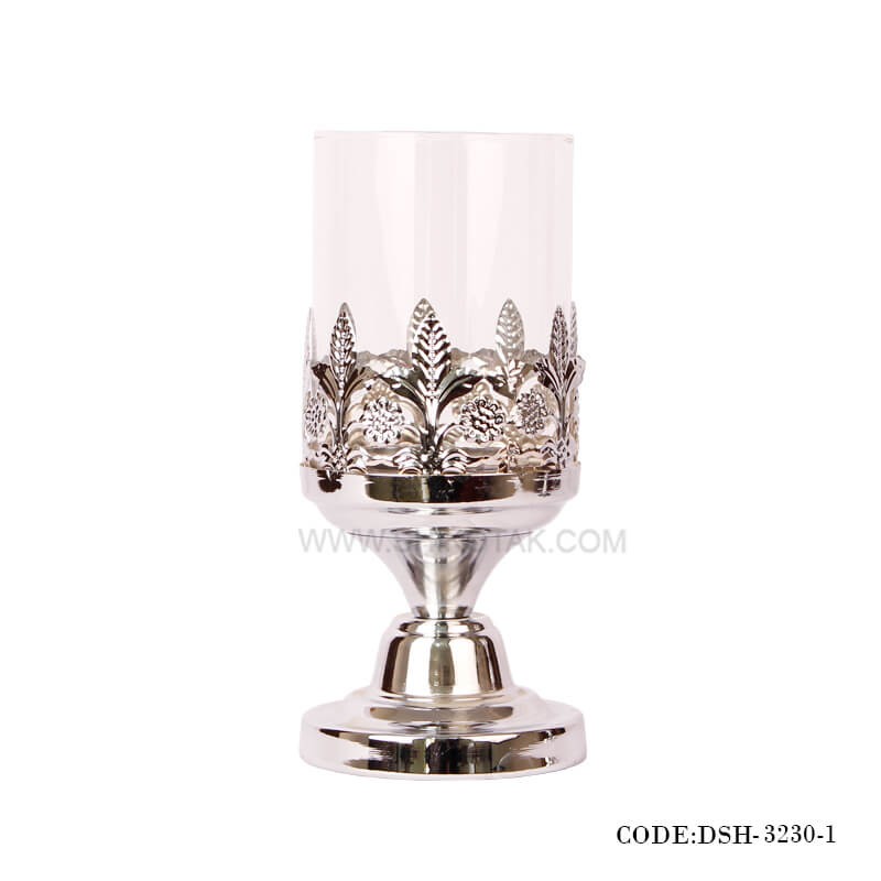 جاشمعی سیلور کوتاه مدل گل دار