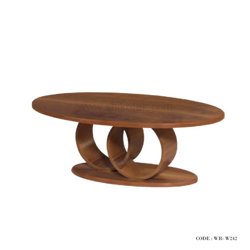 میز ناهارخوری شش نفره صفحه بیضی فانتزی مدل 242