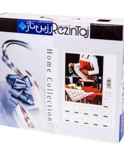 ست آشپزخانه کامل عروس طرح خالدار قرمز