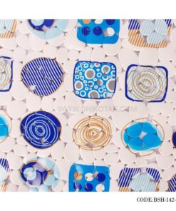 پادری پلاستیکی طرح کاشی آبی