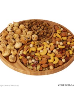 اردوخوری چوبی بامبو طرح گرد