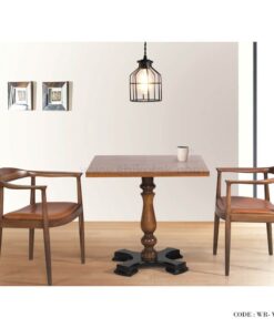 سرویس میز و صندلی ناهار خوری پایه خراطی شش نفره مدل 249