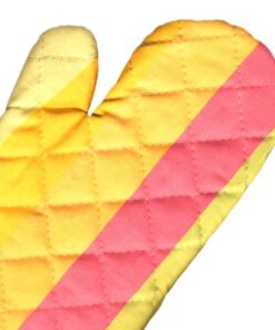 نیم ست آشپزخانه پارچه ای طرح رابید صورتی