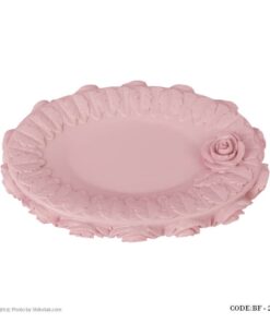 لوازم سرویس بهداشتی طرح گل سرخ صورتی