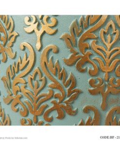 لوازم سرویس بهداشتی طرح اسلیمی رنگ تیفانی-طلایی