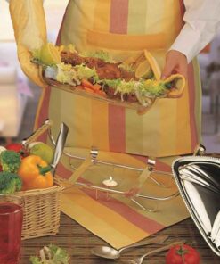 نیم ست آشپزخانه پارچه ای طرح رابید صورتی