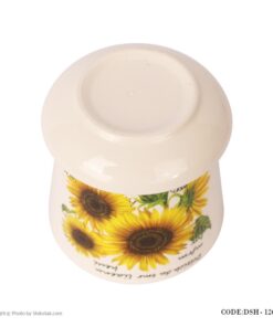 گلدان سرامیک طرح آفتاب گردان