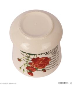 گلدان سرامیک طرح گل سرخ