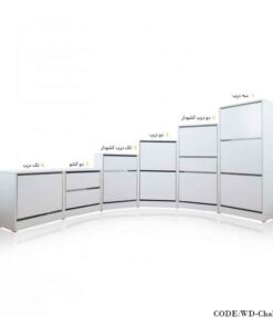 جاکفشی چوبی دو درب مدل چلیپا