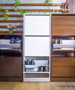 جاکفشی چوبی دو درب مدل چلیپا