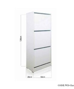 جا کفشی درب داشبوردی چوبی مدل چلیپا