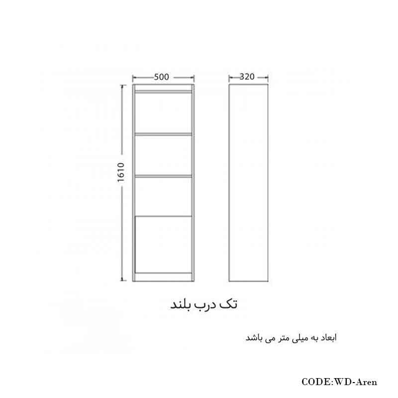 کتابخانه سه طبقه مدل آرن بزرگ