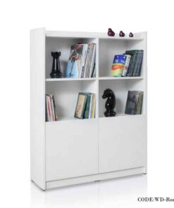 قفسه کتاب چوبی مدل روناک