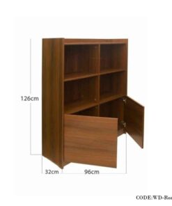 قفسه کتاب چوبی مدل روناک