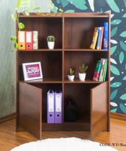 قفسه کتاب چوبی مدل روناک