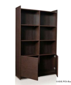 کتابخانه چوبی سه طبقه مدل روناک بزرگ