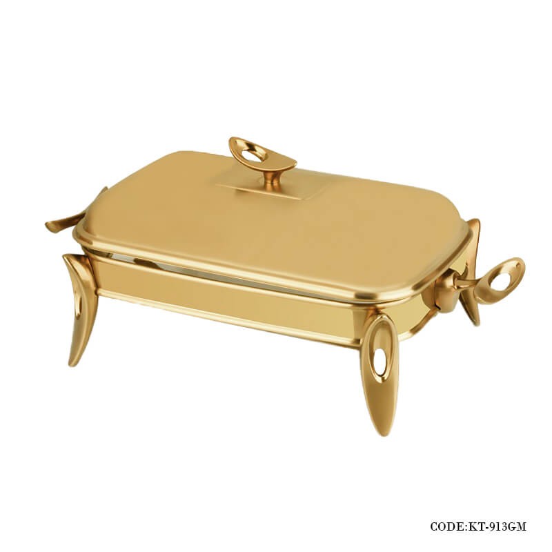 سوفله خوری استیل taksteel سری loop مدل 913GM طلایی مات