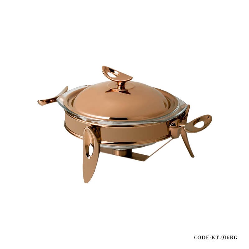 سوفله خوری استیل taksteel سری loop مدل 916RG رز گلد