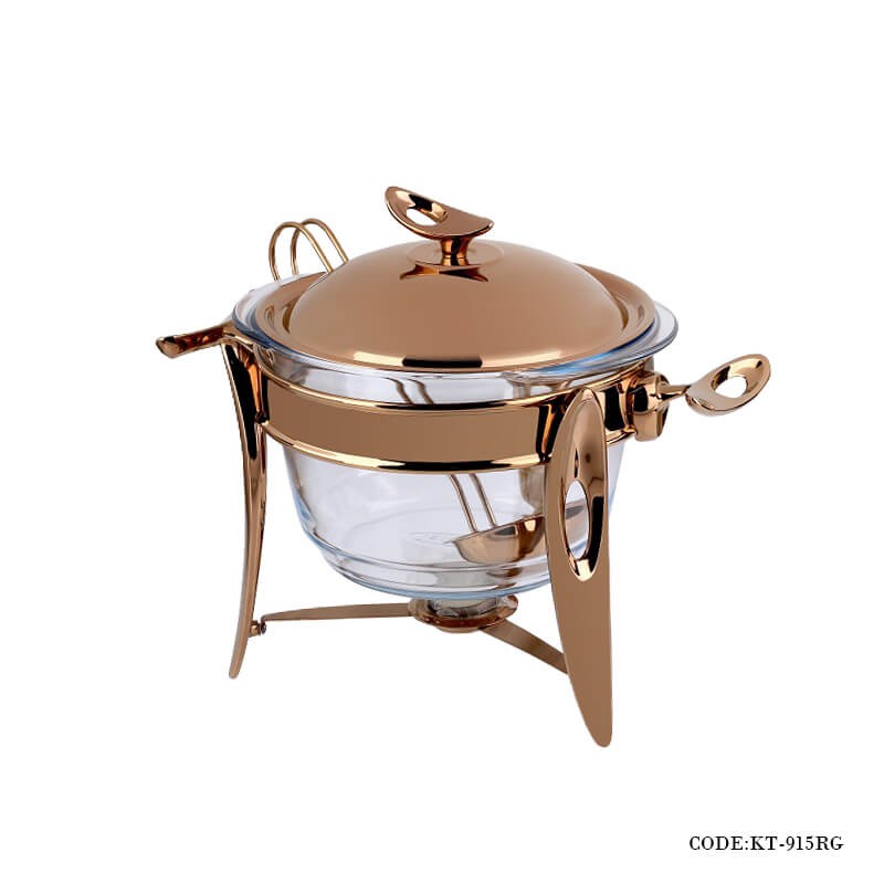 سوپ خوری استیل رز گلد سری loop مدل 915RG