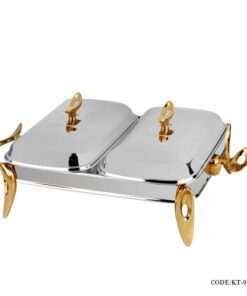 سوفله خوری دوقلو تک استیل سری loop مدل 914D سیلور-طلایی