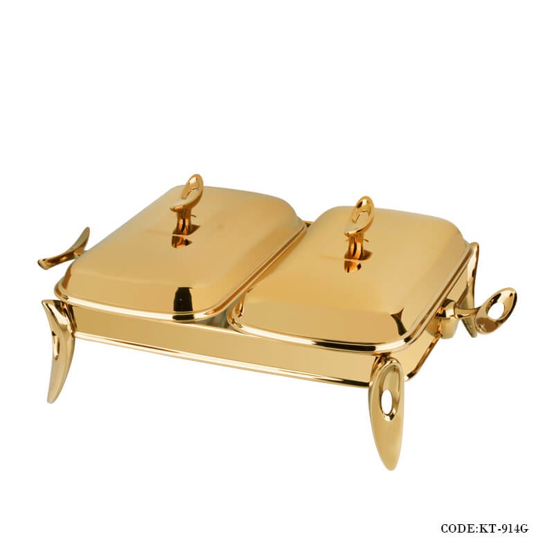 سوفله خوری دوقلو تک استیل سری loop مدل 914G طلایی