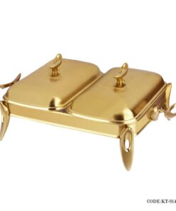 سوفله خوری دوقلو تک استیل سری loop مدل 914GM طلایی مات