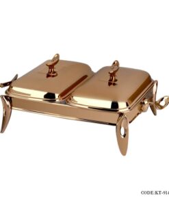 سوفله خوری دوقلو تک استیل سری loop مدل 914RG رز گلد