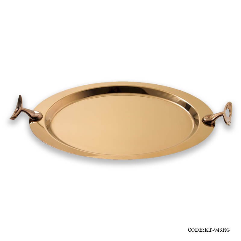 دیس پلو خوری تک استیل سری loop مدل 943RG رز گلد