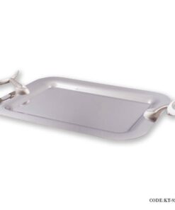 سینی مستطیلی تک استیل سری loop مدل 923 سیلور