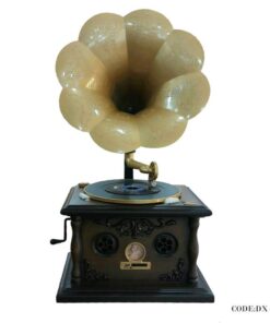 گرامافون رومیزی مدل 040 قهوه ای تیره