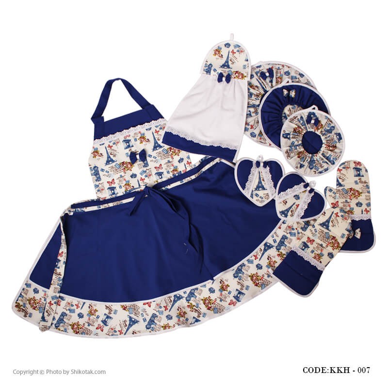 سرویس آشپزخانه پارچه ای طرح ایفل مدل007