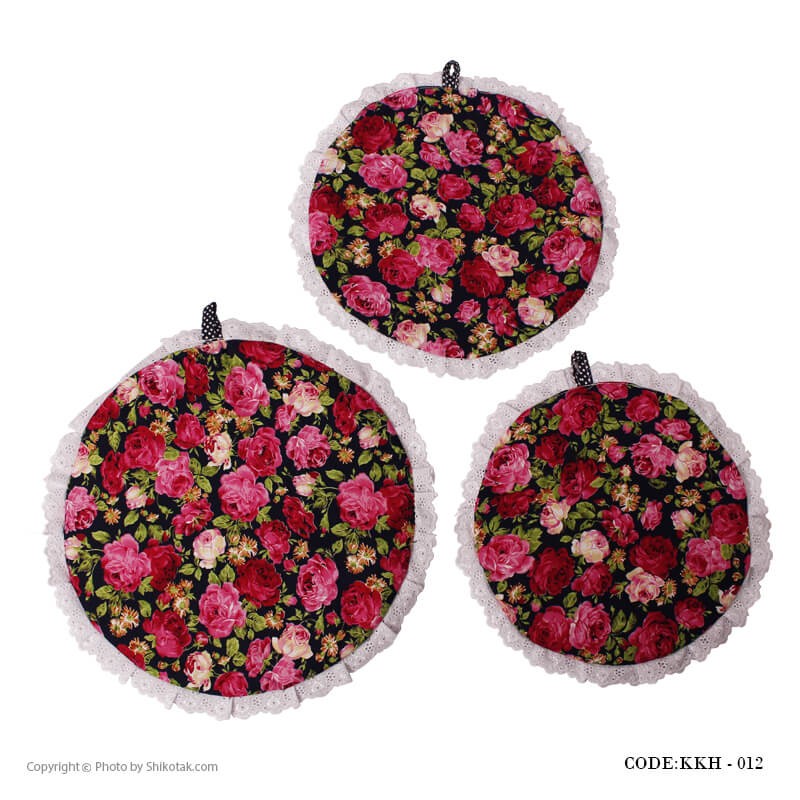 ست سه تکه دمکنی طرح رز مدل 012