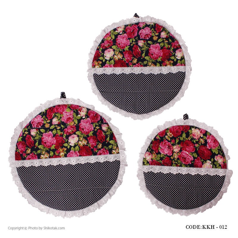 ست سه تکه دمکنی طرح رز مدل 012