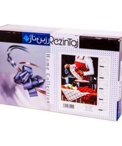 نیم ست آشپزخانه طرح خالدار قرمز