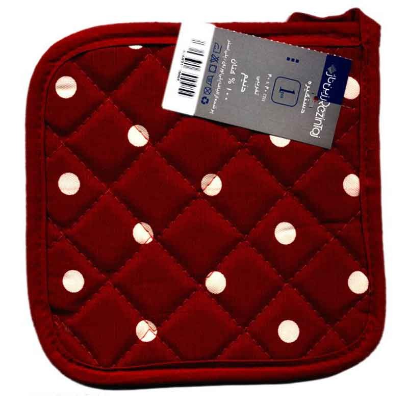 نیم ست آشپزخانه طرح خالدار قرمز