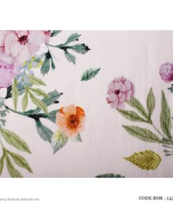 پادری نخ پنبه طرح گلدار طرح آبرنگی