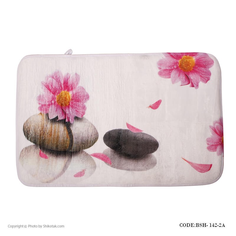 پادری نرم مدل گل صورتی