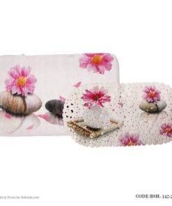 ست پادری دو عددی طرح گل سنگ