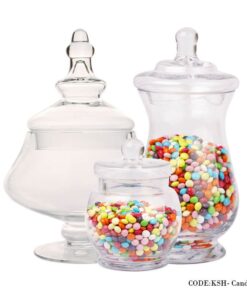 ست سه تایی کندی باکس شیشه ای سری CANDY3