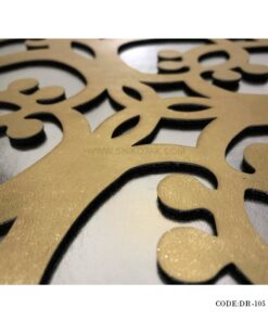 ست رانر و زیر بشقابی 6نفره طلایی مدل 105